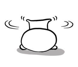 white and black bear sticker #7087953