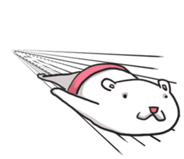 white sumo bear sticker #7088491