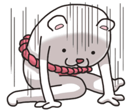 white sumo bear sticker #7088494