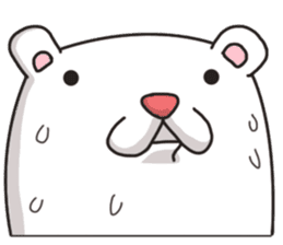 white sumo bear sticker #7088497