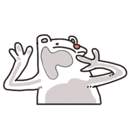 white sumo bear sticker #7088512