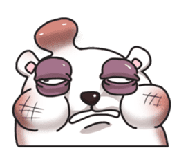 white sumo bear sticker #7088518