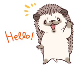 Hedgehog of polite chat (English ver.) sticker #7088641