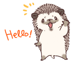Hedgehog of polite chat (English ver.) sticker #7088641