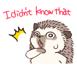 Hedgehog of polite chat (English ver.) sticker #7088642
