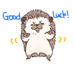 Hedgehog of polite chat (English ver.) sticker #7088643