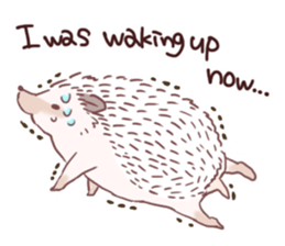 Hedgehog of polite chat (English ver.) sticker #7088651