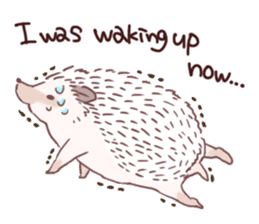 Hedgehog of polite chat (English ver.) sticker #7088651
