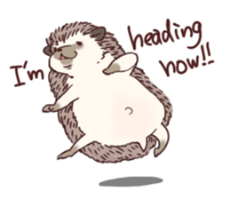 Hedgehog of polite chat (English ver.) sticker #7088652