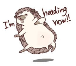 Hedgehog of polite chat (English ver.) sticker #7088652