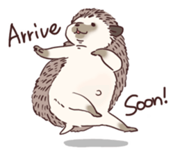 Hedgehog of polite chat (English ver.) sticker #7088653
