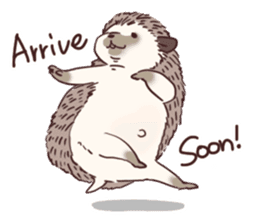 Hedgehog of polite chat (English ver.) sticker #7088653