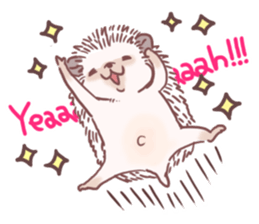 Hedgehog of polite chat (English ver.) sticker #7088660
