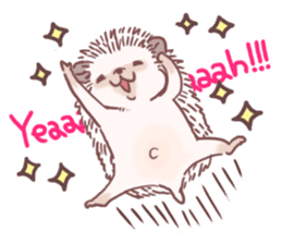 Hedgehog of polite chat (English ver.) sticker #7088660