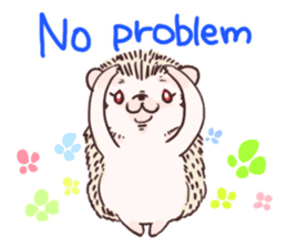 Hedgehog of polite chat (English ver.) sticker #7088671