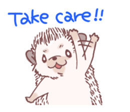 Hedgehog of polite chat (English ver.) sticker #7088675