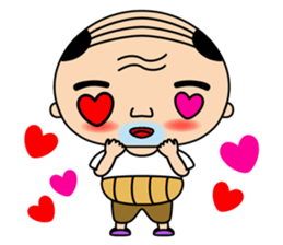 paper customers and old man sticker #7088740