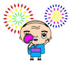 paper customers and old man sticker #7088743