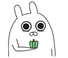 ordinary rabbit. sticker #7088923