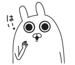 ordinary rabbit. sticker #7088926