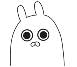 ordinary rabbit. sticker #7088928