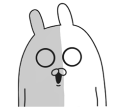 ordinary rabbit. sticker #7088931