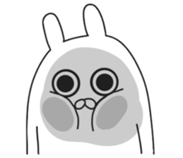 ordinary rabbit. sticker #7088932