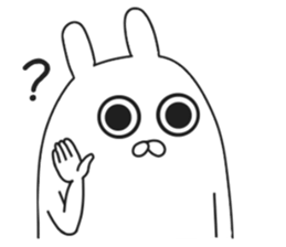 ordinary rabbit. sticker #7088941