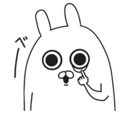 ordinary rabbit. sticker #7088944