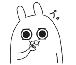ordinary rabbit. sticker #7088945