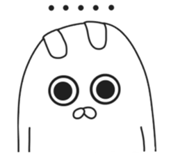 ordinary rabbit. sticker #7088946