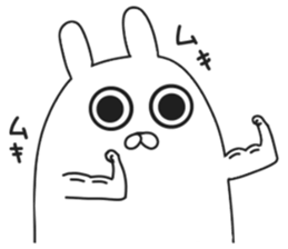 ordinary rabbit. sticker #7088949