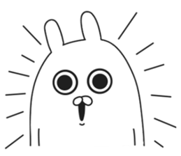 ordinary rabbit. sticker #7088951