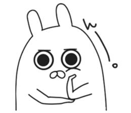 ordinary rabbit. sticker #7088952