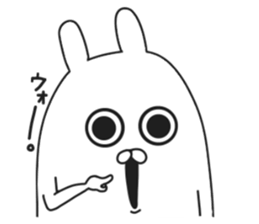 ordinary rabbit. sticker #7088953