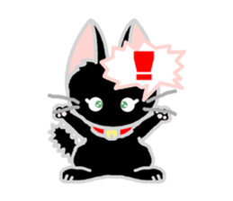 Black Cat's Nyan sticker #7089087
