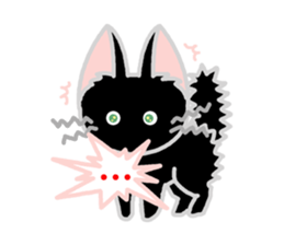 Black Cat's Nyan sticker #7089119