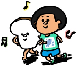 A Little Boy  Sticker sticker #7089212