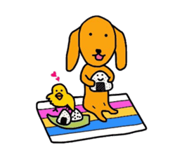 The dog of healing "HANA" PART4 sticker #7089439