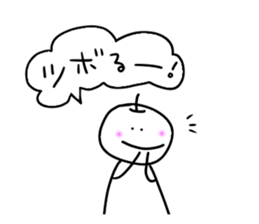 White cat and White fruit from Okinawa. sticker #7089500