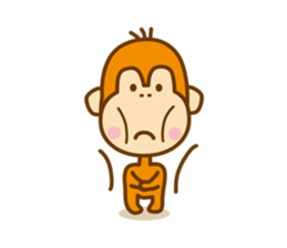 Orangutan "colon-chan" ver.2 sticker #7089543