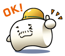 Working Marshmallow Daddy sticker #7089680
