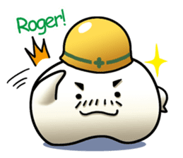 Working Marshmallow Daddy sticker #7089682