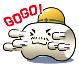 Working Marshmallow Daddy sticker #7089685