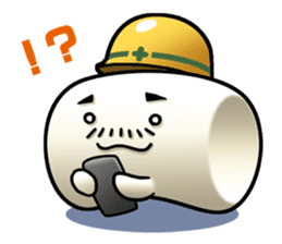 Working Marshmallow Daddy sticker #7089688