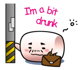 Working Marshmallow Daddy sticker #7089708