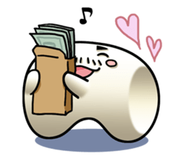 Working Marshmallow Daddy sticker #7089711