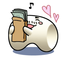 Working Marshmallow Daddy sticker #7089711