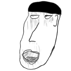 A little scary sticker man