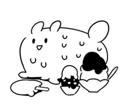 mokyu mokyu rabbit 2 sticker #7089843